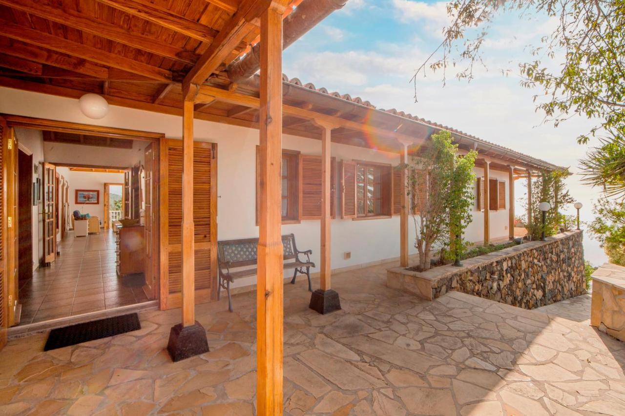 Feriendomizil Finca Tijarafe Mit Beheiztem, Abdeckbarem Pool Luaran gambar